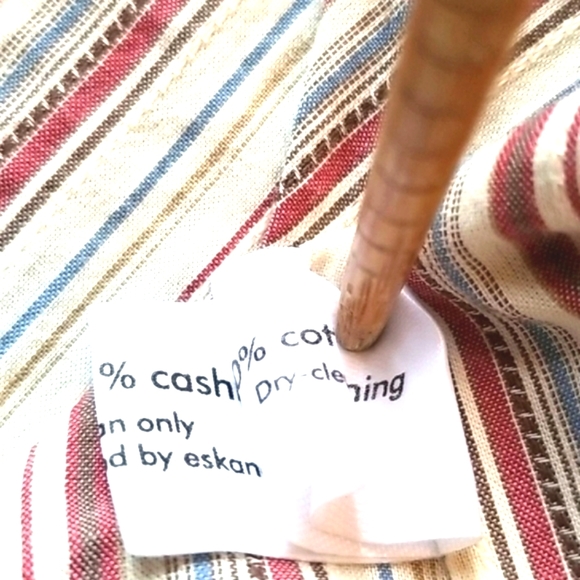 ESKANDAR Y2k Swingy HTF Grey Striped Wool Striped Boxy Neiman  Minimalist Jacket - Picture 6 of 14